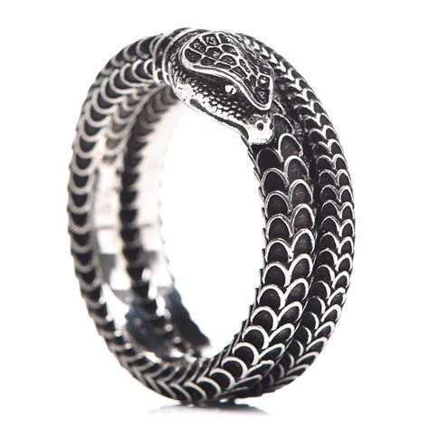 gucci garden snake ring|gucci garden silver snake ring.